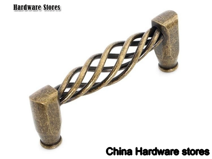 5Pcs/Lot New modern design Antique birdcage Cabinet Handle and Knobs ( C:C:96MM L:108MM )