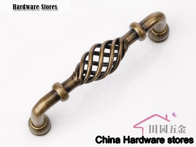 96MM antique bronze kitchen cabinet handle / Iron birdcage hangle C:96mm L:105mm MUA-96AB 96MM antique bronze kitchen cabinet handle / Iron birdcage hangle C:96mm L:105mm MUA-96AB
