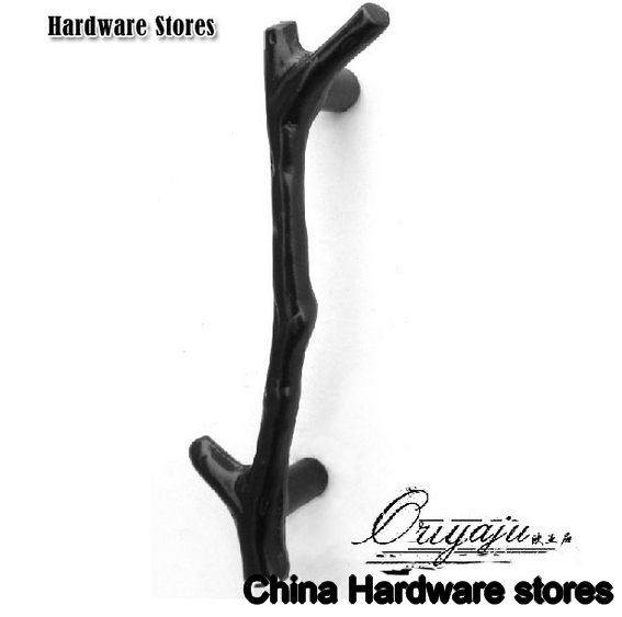 96mm Tree brance pull handle / black cabinet handle/ Black cabinet knob/ drawer pull