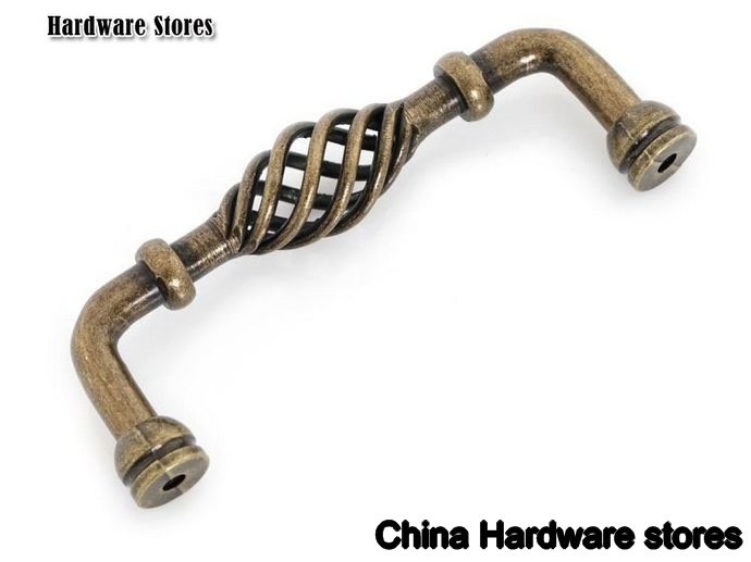 Antique Steel  Birdcage Cabinet Bar Handle And Knobs  ( C:C:96MM  L:110MM )