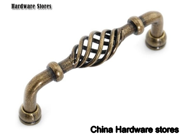 Antique Steel  Birdcage Cabinet Bar Handle And Knobs  ( C:C:96MM  L:110MM )