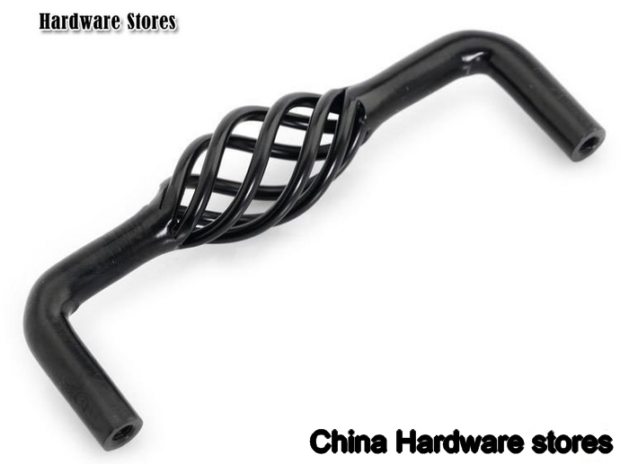 Cabinet Dawer Pull Handle Furniture Knob Black Birdcage ( C:C:96MM H:38MM ) Cabinet Dawer Pull Handle Furniture Knob Black Birdcage ( C:C:96MM H:38MM )