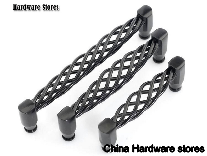 Cabinet Hardware Black Iron ?Knob Handle NEW (C.C.:96mm,Length:108mm)