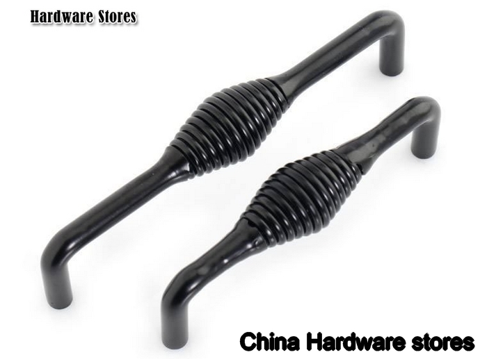 Cabinet Hardware Black Iron ?Knobs Handle NEW (C.C.:96mm,Length:102mm)