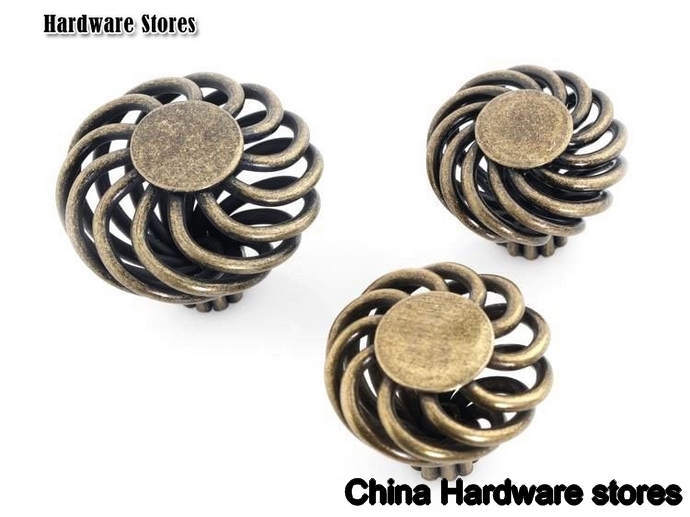 Furniture Accessories Iron Antique Kitchen Cabinet and Furniture Knobs (Diameter:32mm)