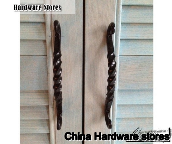 Furniture Fitting Black Kitchen Cabinet Pull Handle Hardware (C.C.:128mm,Length:177mm) Furniture Fitting Black Kitchen Cabinet Pull Handle Hardware (C.C.:128mm,Length:177mm)