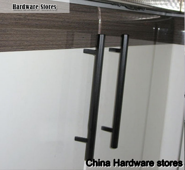 Iron Cabinet Pull Knobs Matte Black Finish(C.C.:160mm, L:210mm) Iron Cabinet Pull Knobs Matte Black Finish(C.C.:160mm, L:210mm)