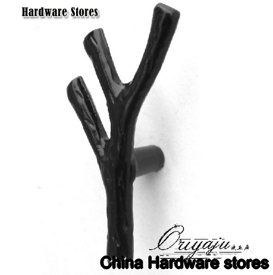Tree brance knob / black cabinet handle/ Black cabinet knob/ drawer pull