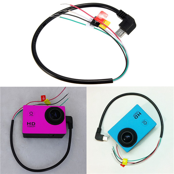 1pcs usb to av cable out wire for sj4000 action sport camera for fpv black video audio transmitter