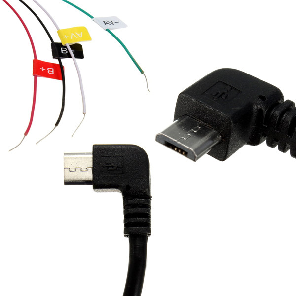 1pcs usb to av cable out wire for sj4000 action sport camera for fpv black video audio transmitter