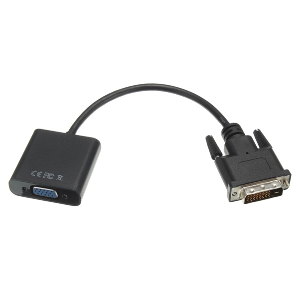 dvi-d 24+1 pin male to vga 15pin female converter video monitor adapter connector active cable electrical equipment dvi-d 24+1 pin male to vga 15pin female converter video monitor adapter connector active cable electrical equipment