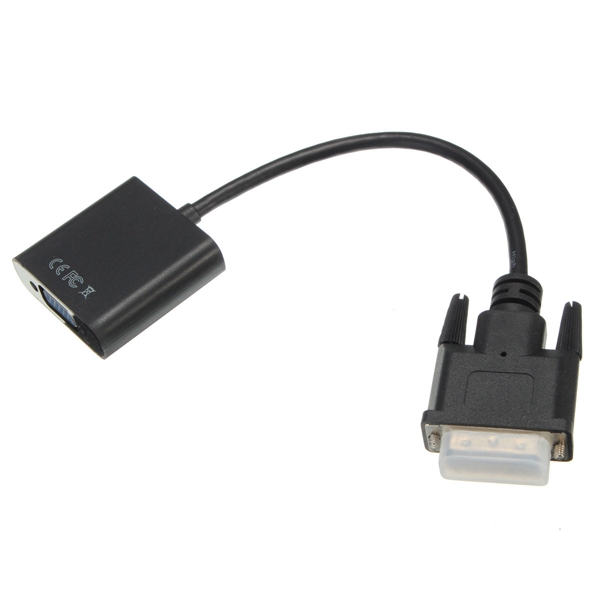 dvi-d 24+1 pin male to vga 15pin female converter video monitor adapter connector active cable electrical equipment