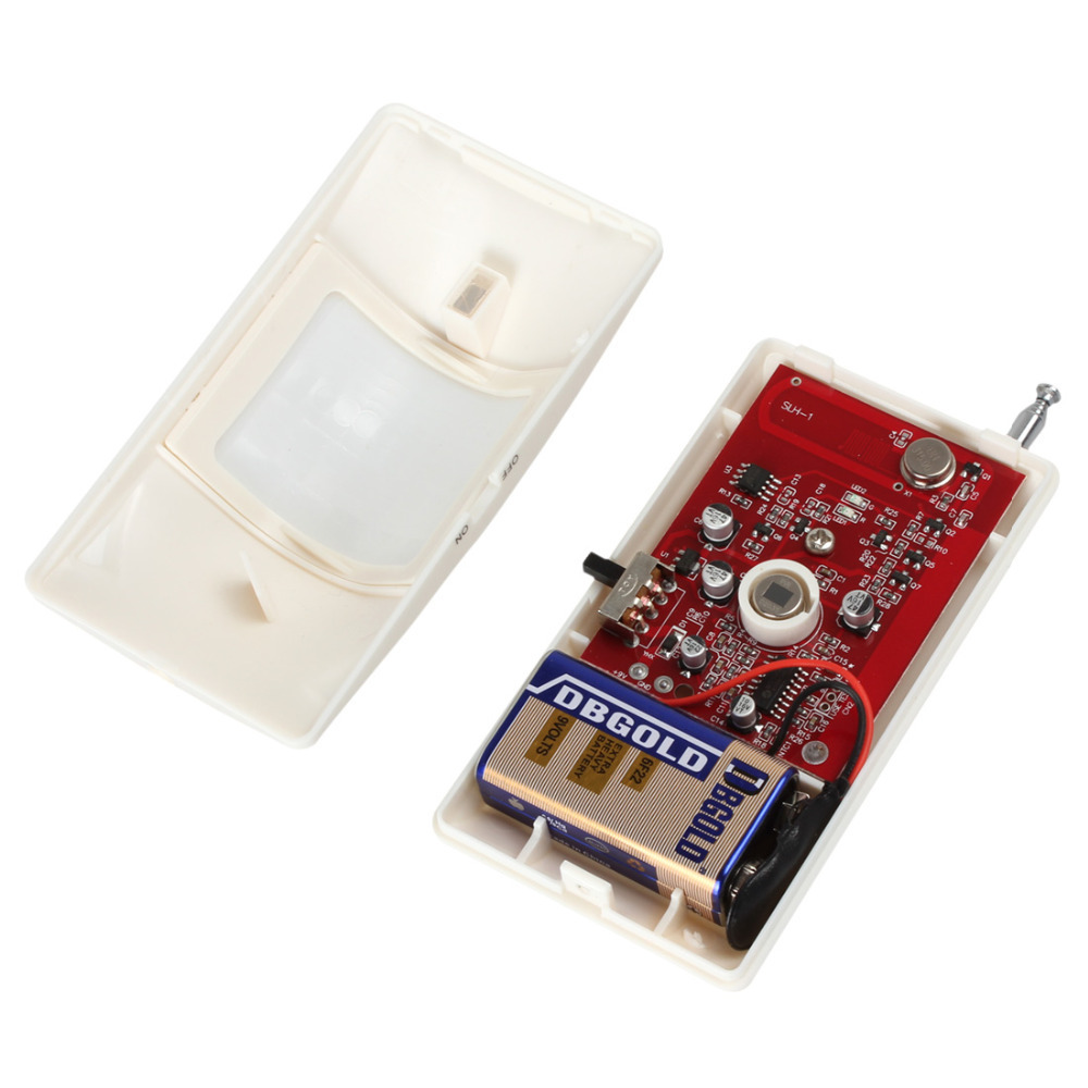white pir dual passive infrared detector support auto temperature compensation for home or office