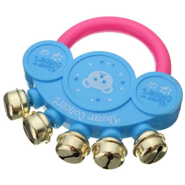 beautiful design brand new baby kids hand shaking bells instrument rattle handbell musical educational toy