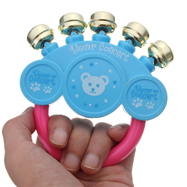 beautiful design brand new baby kids hand shaking bells instrument rattle handbell musical educational toy