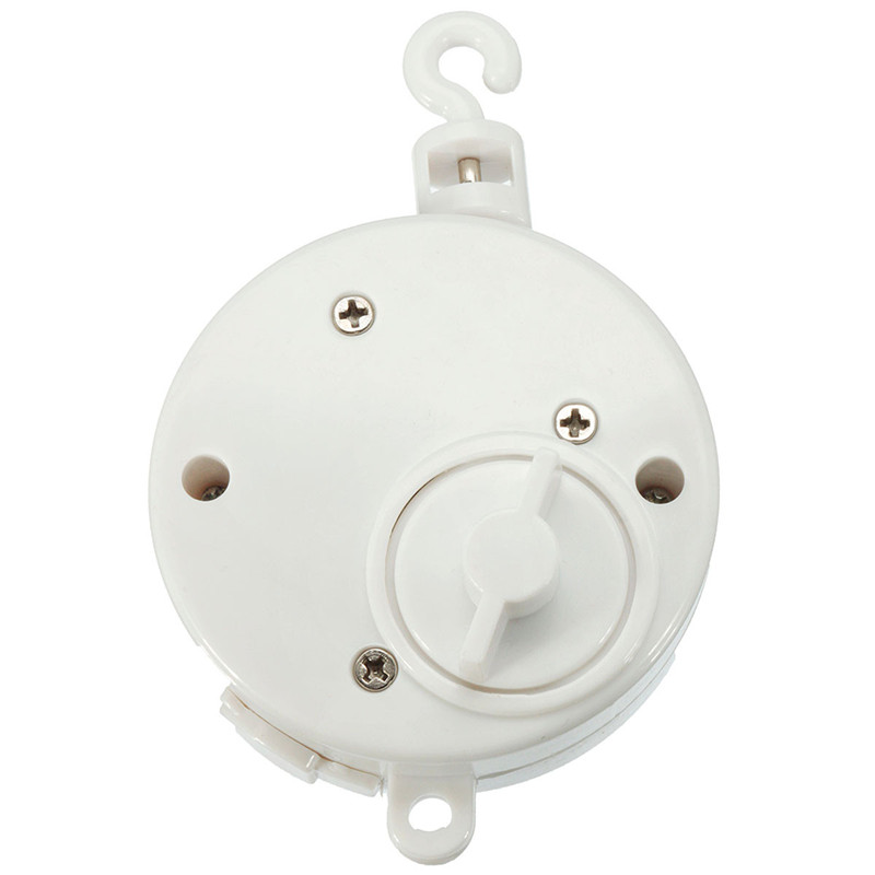 best promotion lovely baby mobile crib bed bell kid toy windup movement music box toy white abs 11.5 x 4cm