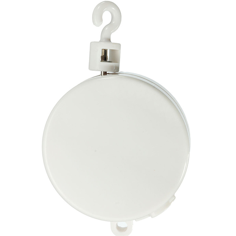 best promotion lovely baby mobile crib bed bell kid toy windup movement music box toy white abs 11.5 x 4cm