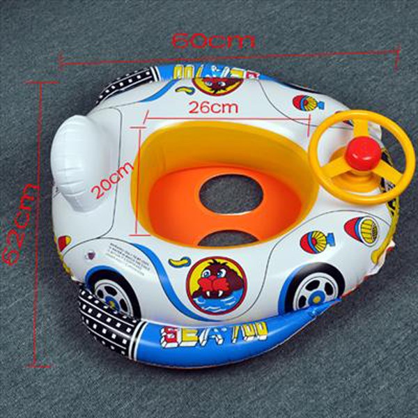 new arrival car and airship shape wheel horn inflatable kids baby pool swim ring seat float boat swimming aid portable