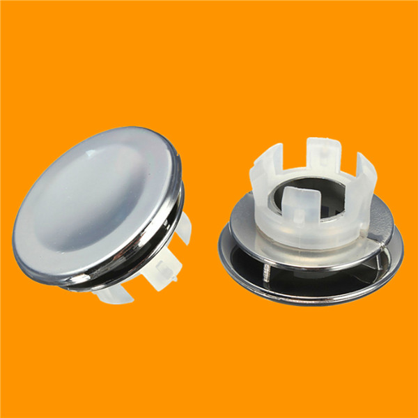 10pcs fashion ceramic artistic basin spare bathroom round sink overflow cover tidy chrome trim