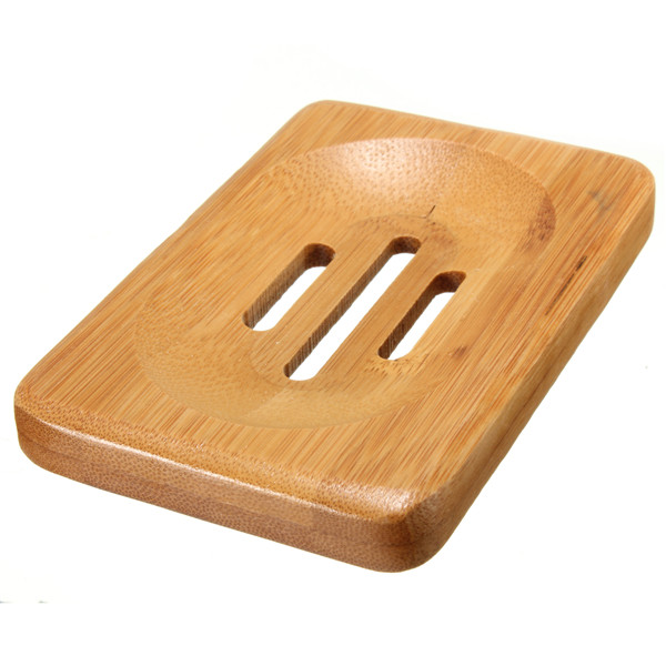 2015 new arrival trendy bath shower plate bathroom decor natural bamboo soap dish holder