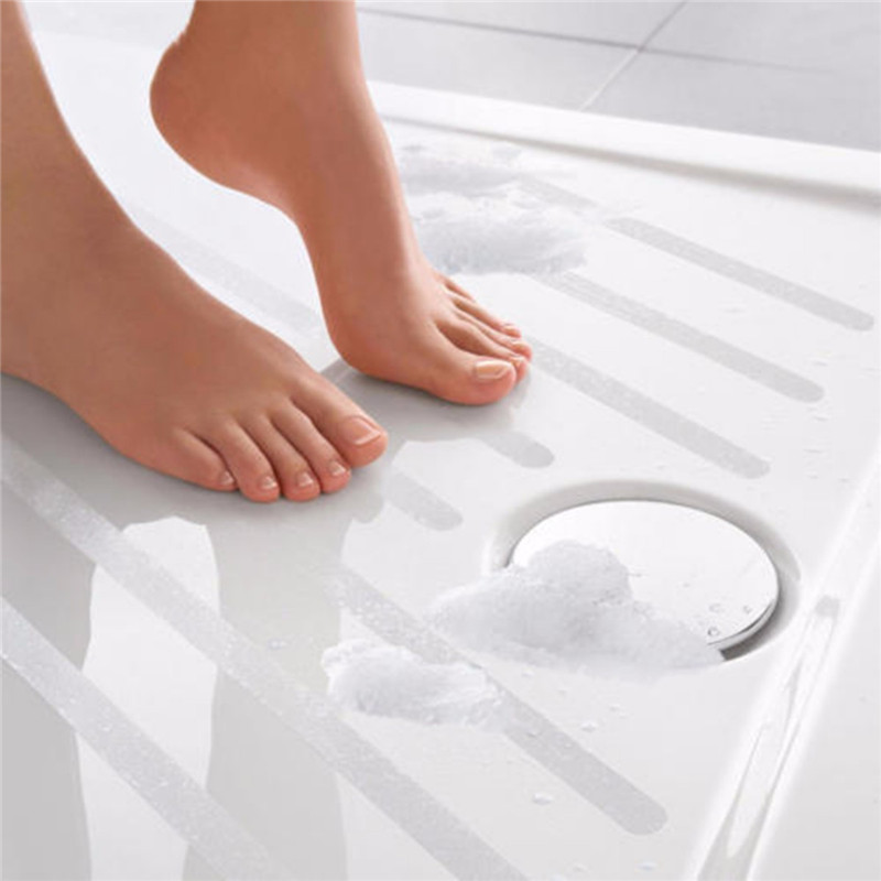 6pcs/bag 38x2x0.05cm transparent non slip flooring safety strips tape mat grip stickers use for bath tub &shower 6pcs/bag 38x2x0.05cm transparent non slip flooring safety strips tape mat grip stickers use for bath tub &shower