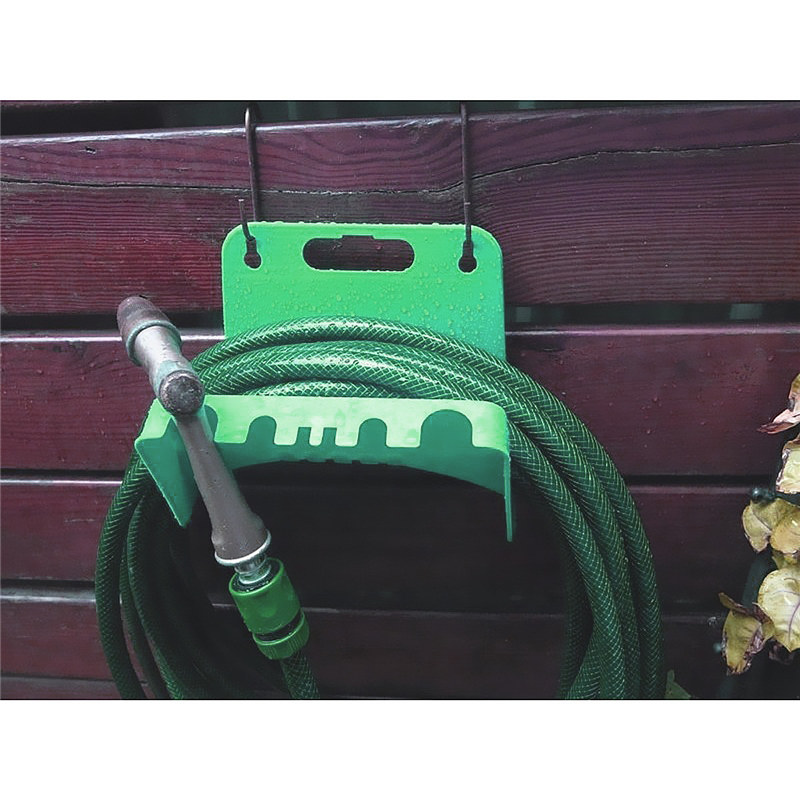 best promotion plastic green water pipes hanger reel holder wall mounted fence tap garden watering irrigation 22x14x14.8cm