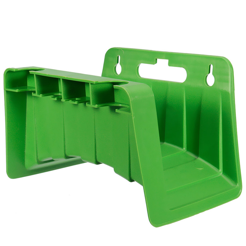 best promotion plastic green water pipes hanger reel holder wall mounted fence tap garden watering irrigation 22x14x14.8cm