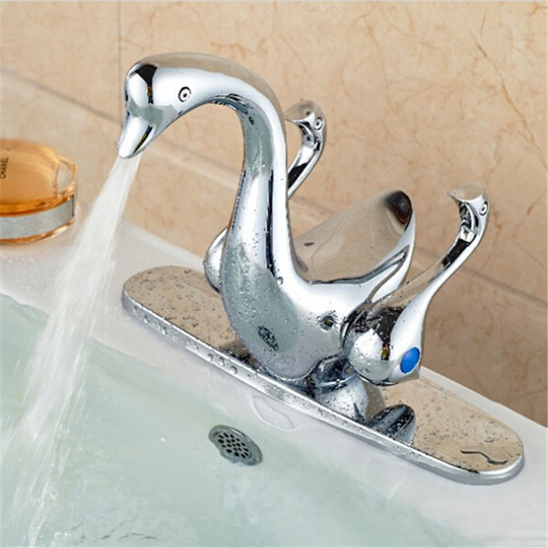 !! ingenious duck shape hrome brass batroom basin sink mixer tap double dual handle brass chrome faucet !! ingenious duck shape hrome brass batroom basin sink mixer tap double dual handle brass chrome faucet