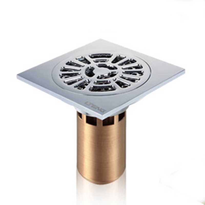 lteng stainless steel 100mm square shower floor drain bathroom anti-odor floor drain pest control drain anti-clogging drain