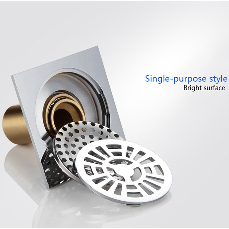 lteng stainless steel 100mm square shower floor drain bathroom anti-odor floor drain special floor drain for washing machine