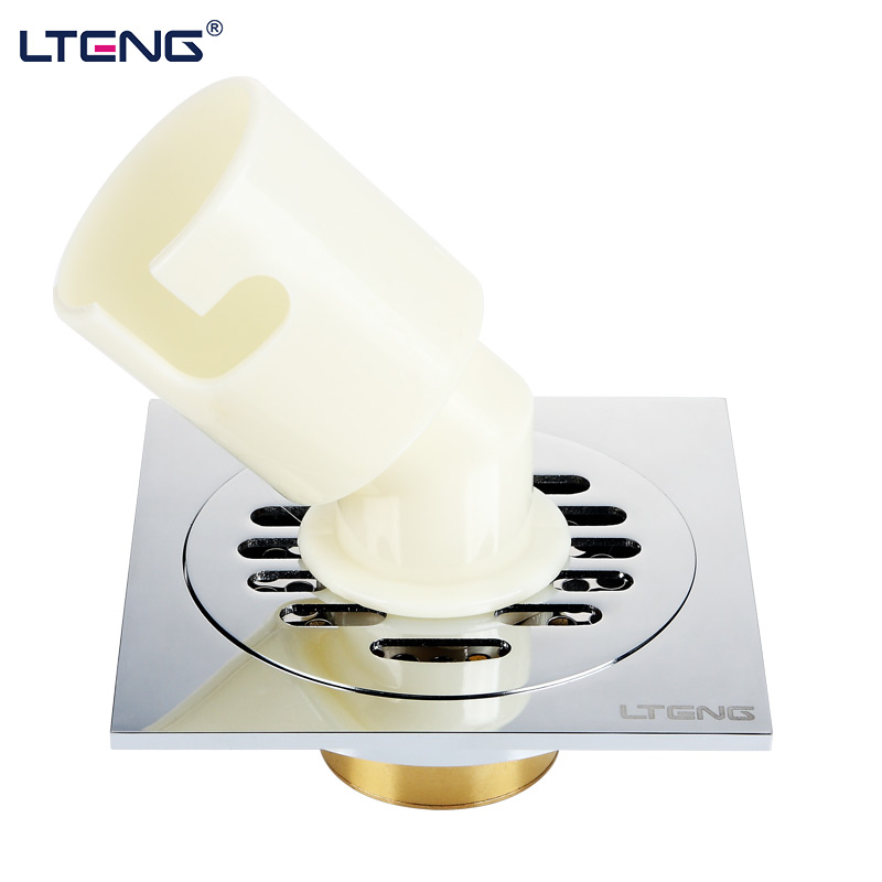 lteng stainless steel 100mm square shower floor drain bathroom anti-odor floor drain special floor drain for washing machine