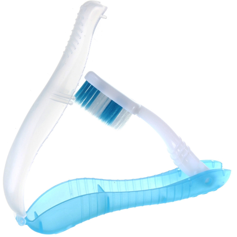 modern design brand new portable compact fold foldable folding toothbrush travel camping hiking outdoor easy to take