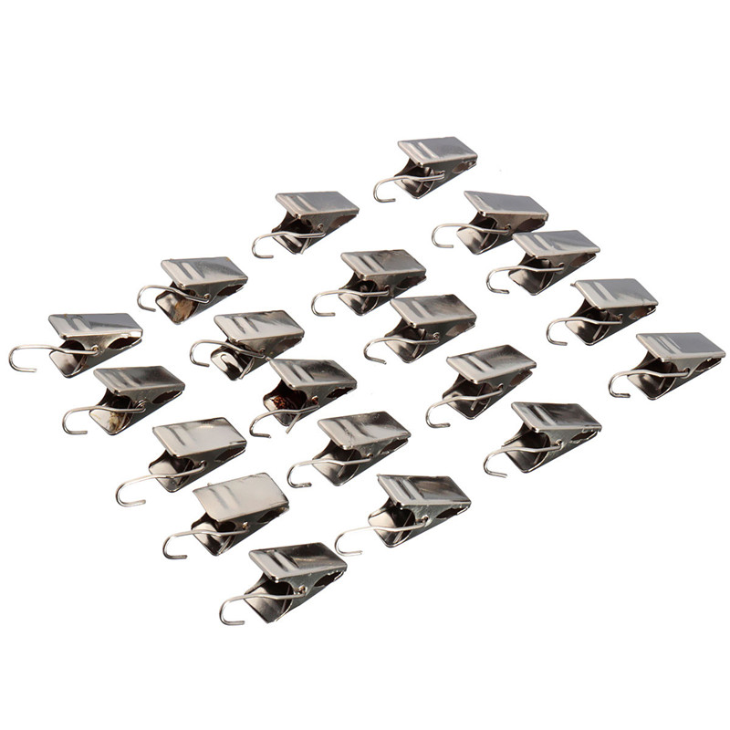 new arrival 20pcs metal fabric pole clamps drapes clips hanging window curtain rings home bathroom new arrival 20pcs metal fabric pole clamps drapes clips hanging window curtain rings home bathroom