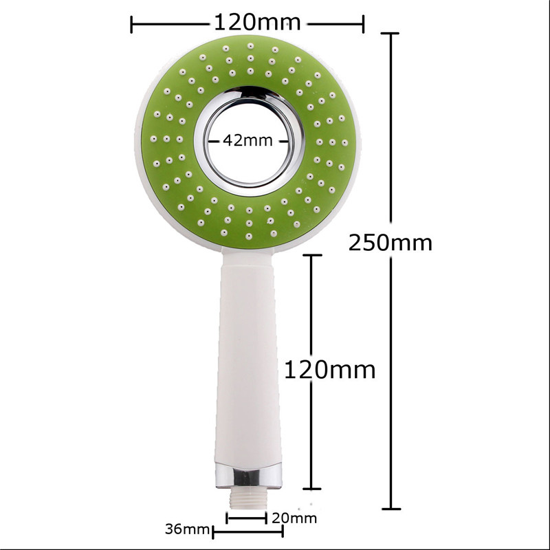 new arrvial bathroom abs round spray rain rainfall top & hand-held shower head set w/ hose best promotion