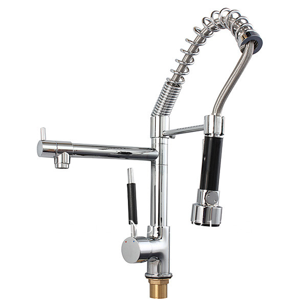 new arrvial!!! bathroom kitchen chrome pull out up & down spray sprayer chrome brass swivel mixer tap faucet basin sink