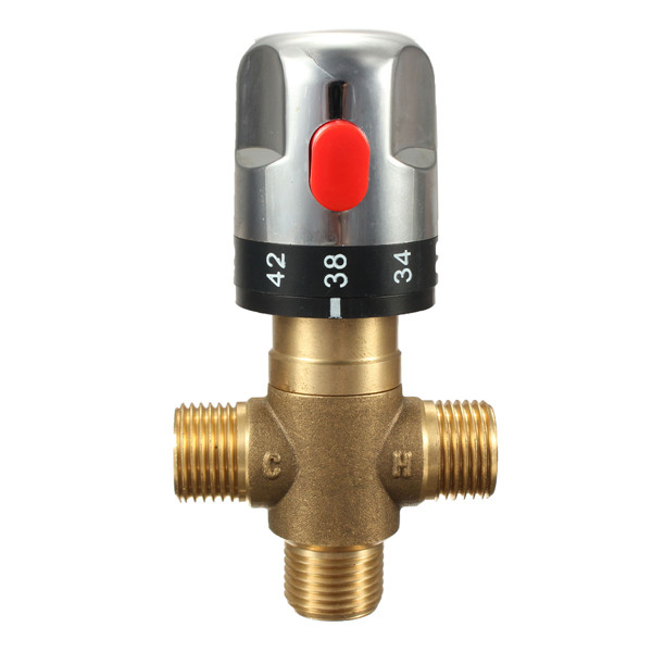 new arrvial!!! newest retail - brass thermostatic mixing valve, pipe thermostat valve, control the mixing water temperature