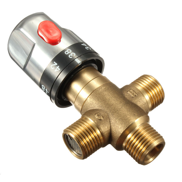 new arrvial!!! newest retail - brass thermostatic mixing valve, pipe thermostat valve, control the mixing water temperature