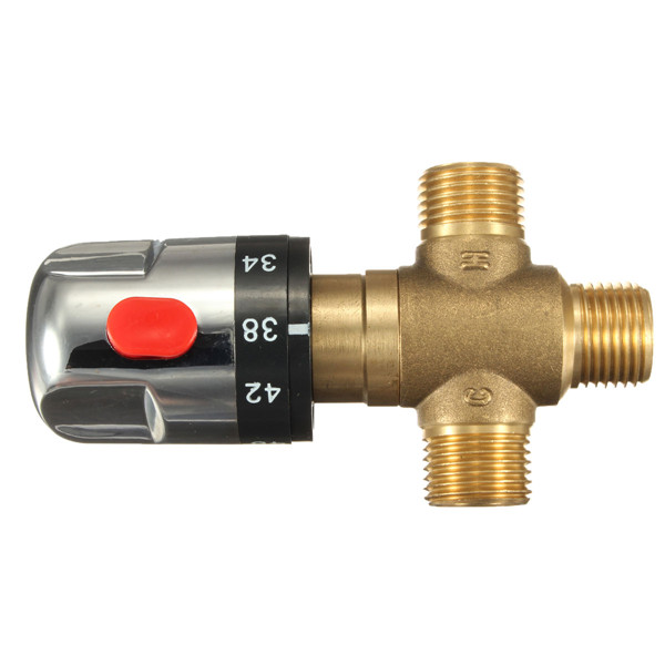 new arrvial!!! newest retail - brass thermostatic mixing valve, pipe thermostat valve, control the mixing water temperature