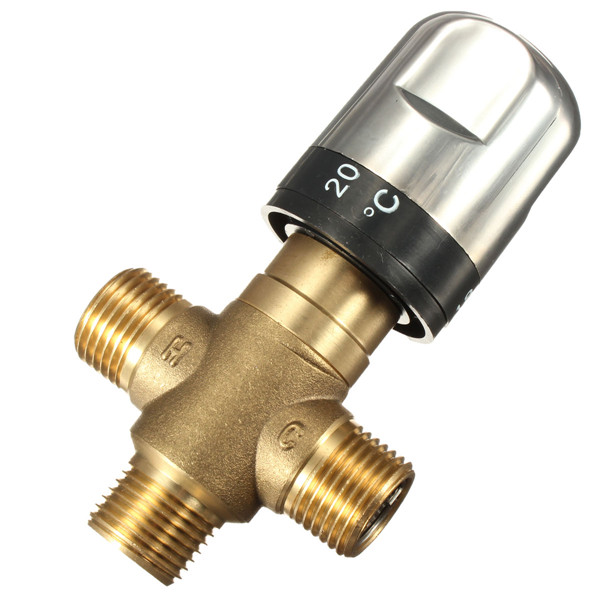 new arrvial!!! newest retail - brass thermostatic mixing valve, pipe thermostat valve, control the mixing water temperature