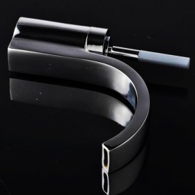 chrome single handle centerset bathroom sink faucet