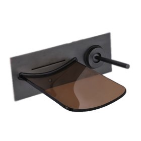 oil-rubbed bronze antique waterfall bathroom sink faucet