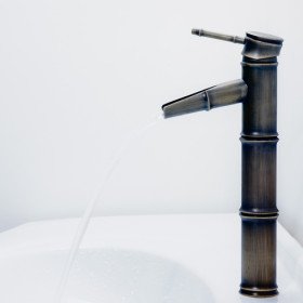 shpping new antique bronze waterfall bathroom sink faucet (bamboo shape design) shpping new antique bronze waterfall bathroom sink faucet (bamboo shape design)