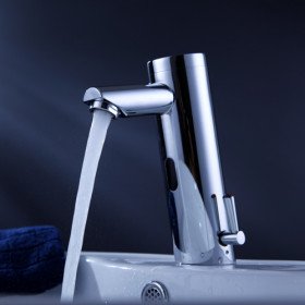 shpping new brass bathroom sink faucet with automatic sensor and pop up waste shpping new brass bathroom sink faucet with automatic sensor and pop up waste