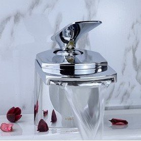 shpping new contemporary waterfall bathroom sink faucet (chrome finish) shpping new contemporary waterfall bathroom sink faucet (chrome finish)
