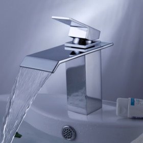 shpping new contemporary waterfall bathroom sink faucet with pop up waste shpping new contemporary waterfall bathroom sink faucet with pop up waste