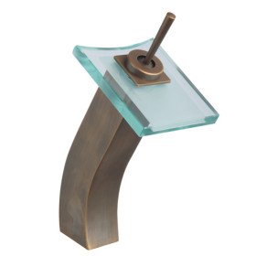 shpping new waterfall brass bathroom sink faucet - polished brass finish shpping new waterfall brass bathroom sink faucet - polished brass finish
