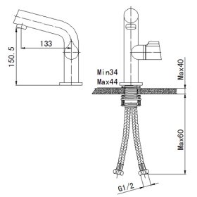 ti-pvd centerset bathroom sink faucets