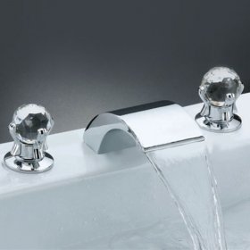 two handles widespread waterfall bathroom sink faucet or bathtub faucet two handles widespread waterfall bathroom sink faucet or bathtub faucet