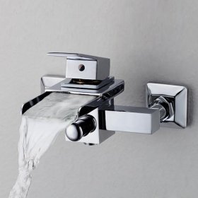 highest quality single handle chrome wall-mount waterfall bathtub faucet highest quality single handle chrome wall-mount waterfall bathtub faucet