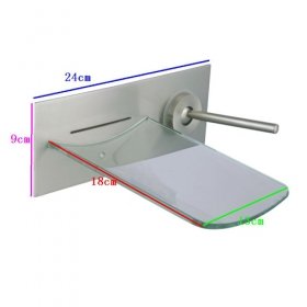 highest quality single handle chrome waterfall wall-mount glass bathtub faucet highest quality single handle chrome waterfall wall-mount glass bathtub faucet